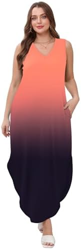  Summer Dresses for Vacation and Beach OEKO-TEX Pockets
| Maxi Dress with Pockets Summer Beachwear OEKO-TEX
| SAMPEEL Su