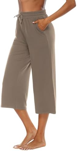  OYANUS Comfortable Women's Casual Summer Wide Leg Drawstring Capris with Pockets
| OYANUS Stylish Women's Casual Summer