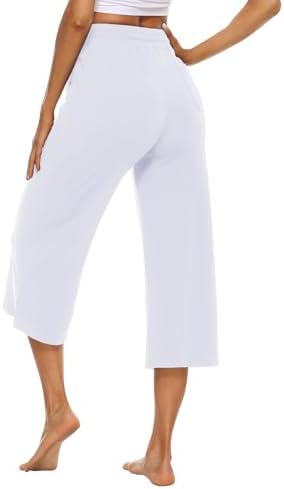  OYANUS Comfortable Women's Casual Summer Wide Leg Drawstring Capris with Pockets
| OYANUS Stylish Women's Casual Summer