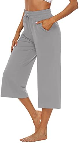  OYANUS Comfortable Women's Casual Summer Wide Leg Drawstring Capris with Pockets
| OYANUS Stylish Women's Casual Summer