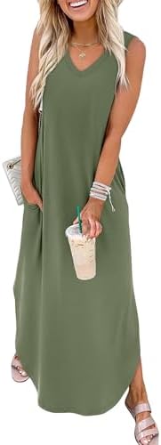  Summer Dresses for Vacation and Beach OEKO-TEX Pockets
| Maxi Dress with Pockets Summer Beachwear OEKO-TEX
| SAMPEEL Su