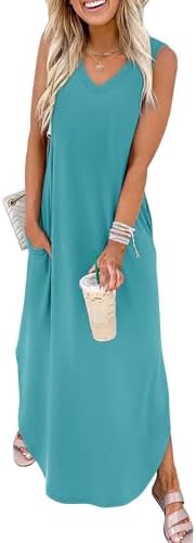  Summer Dresses for Vacation and Beach OEKO-TEX Pockets
| Maxi Dress with Pockets Summer Beachwear OEKO-TEX
| SAMPEEL Su