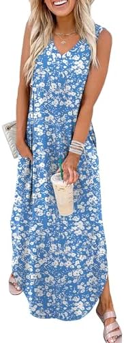  Summer Dresses for Vacation and Beach OEKO-TEX Pockets
| Maxi Dress with Pockets Summer Beachwear OEKO-TEX
| SAMPEEL Su