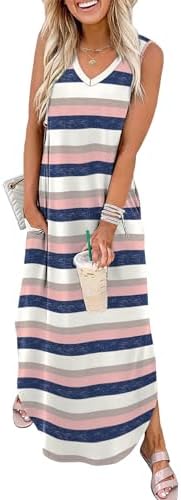  Summer Dresses for Vacation and Beach OEKO-TEX Pockets
| Maxi Dress with Pockets Summer Beachwear OEKO-TEX
| SAMPEEL Su