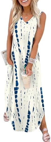  Summer Dresses for Vacation and Beach OEKO-TEX Pockets
| Maxi Dress with Pockets Summer Beachwear OEKO-TEX
| SAMPEEL Su