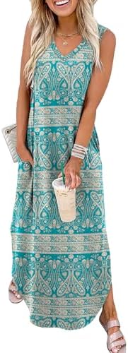  Summer Dresses for Vacation and Beach OEKO-TEX Pockets
| Maxi Dress with Pockets Summer Beachwear OEKO-TEX
| SAMPEEL Su