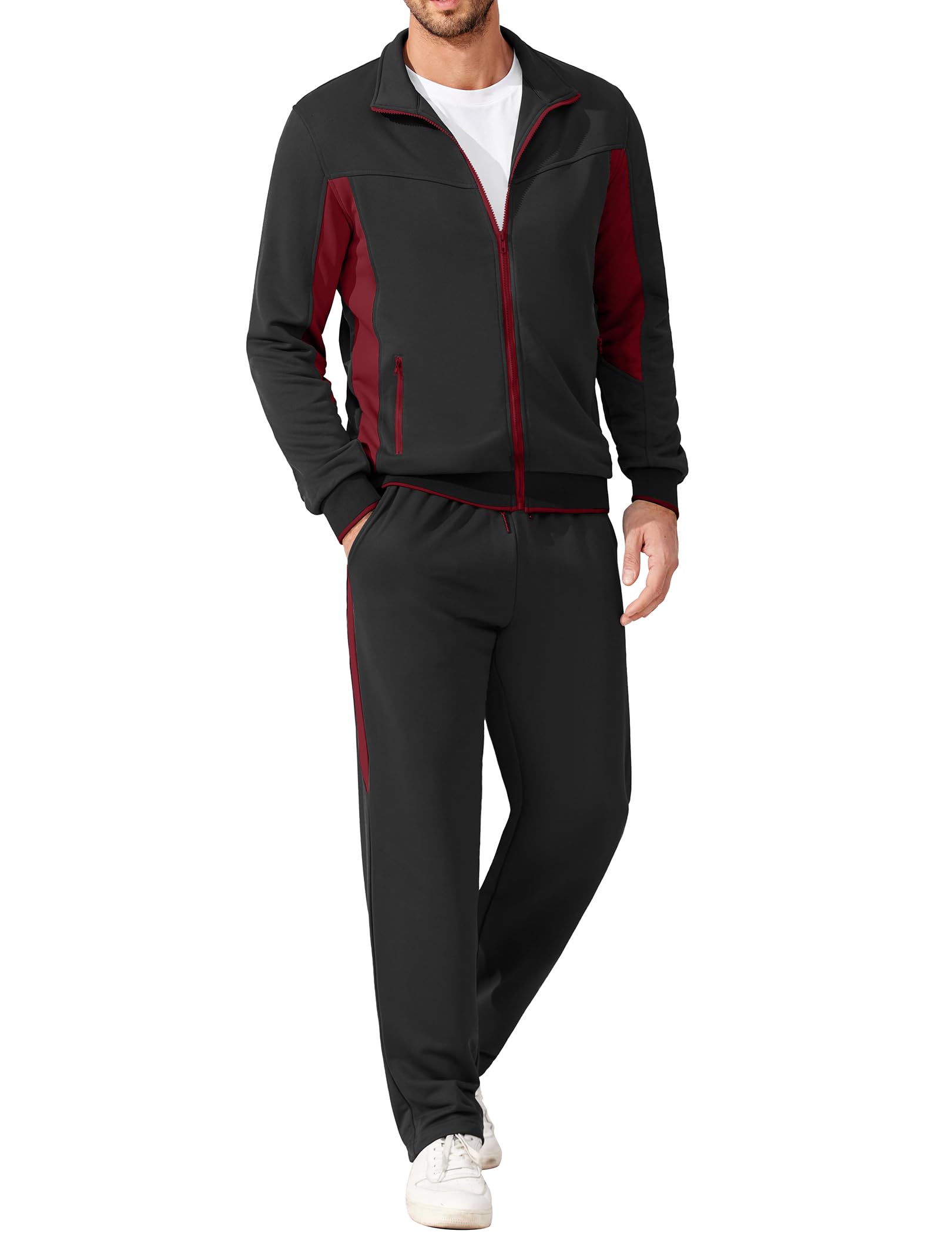 Aofany Mens Outfit Activewear Tracksuit