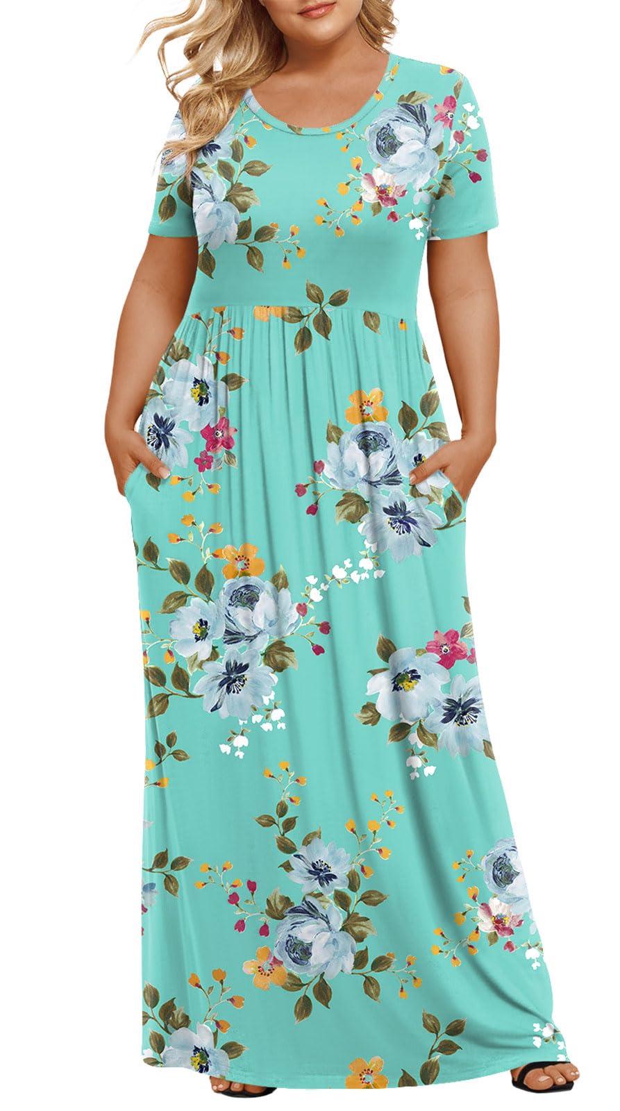 Aofany Plus Size Long Maxi Dress